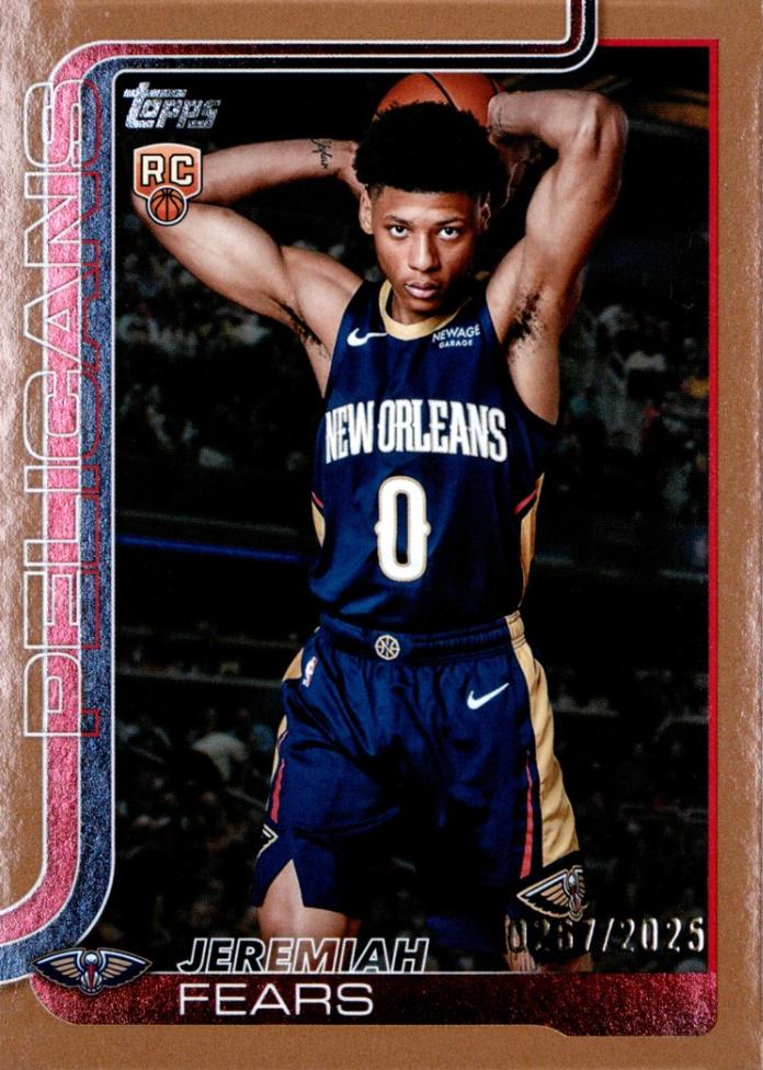 2025 Topps Jeremiah Fears [Gold] #207 card