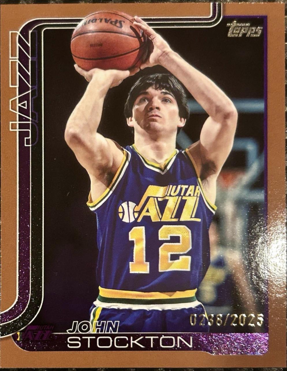 2025 Topps John Stockton [Gold] #264 card