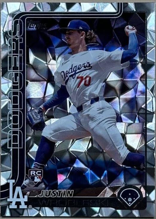 2025 Topps Justin Wrobleski [Diamante Foil] #204 card