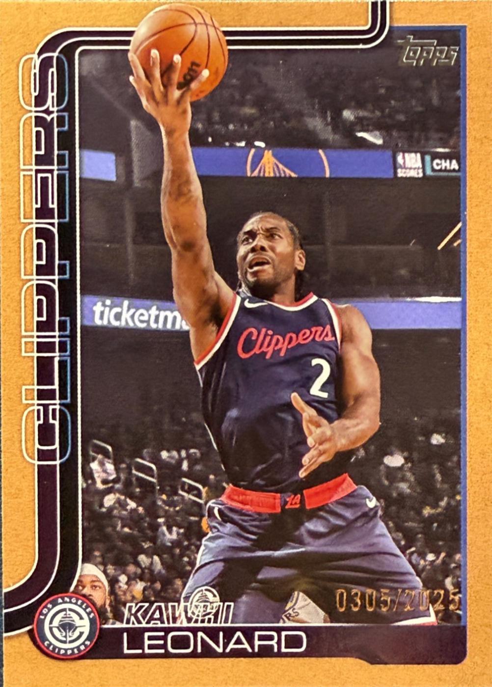 2025 Topps Kawhi Leonard [Gold] #142 card