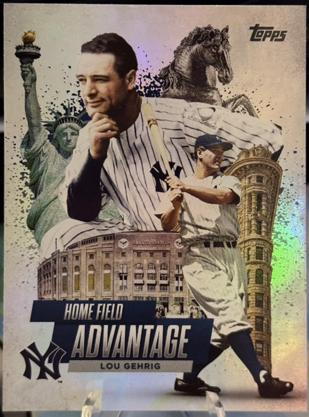 2025 Topps Legendary Home Field Advantage Lou Gehrig #LHA-4 card