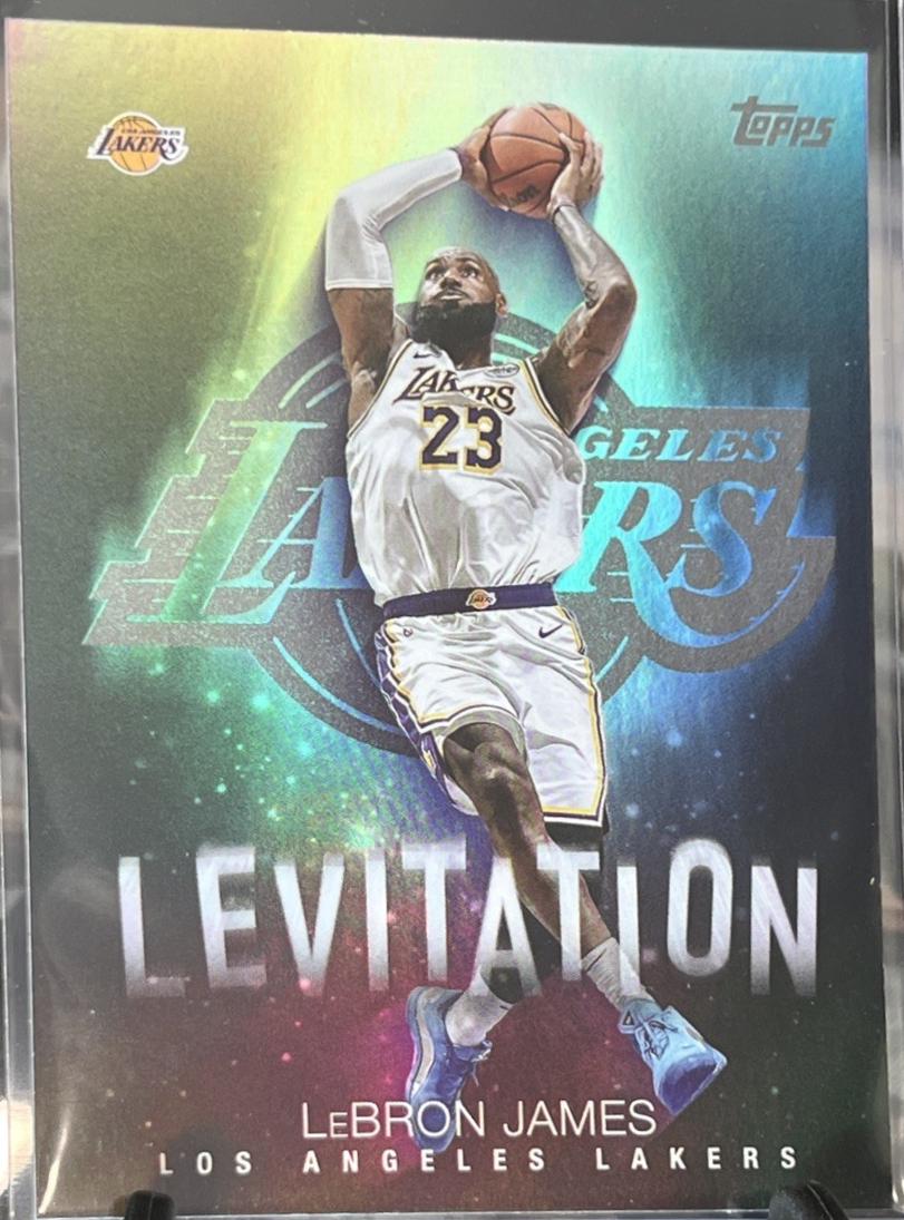 2025 Topps Levitation LeBron James [Orange Rainbow] #L-1 card