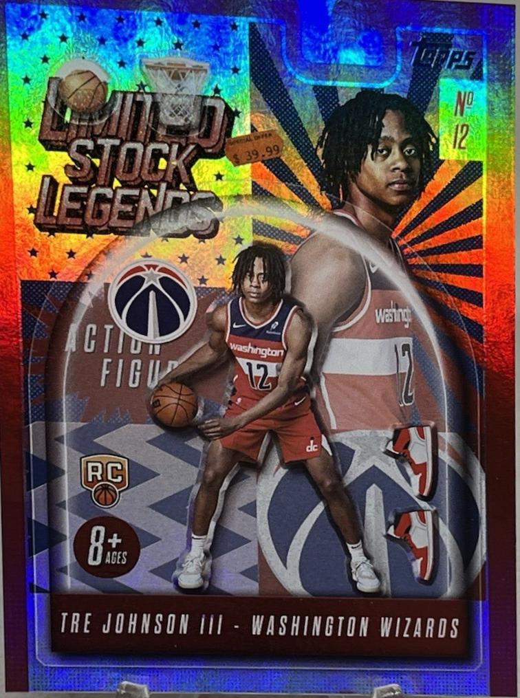 2025 Topps Limited Stock Legends Tre Johnson III #LST-6 card