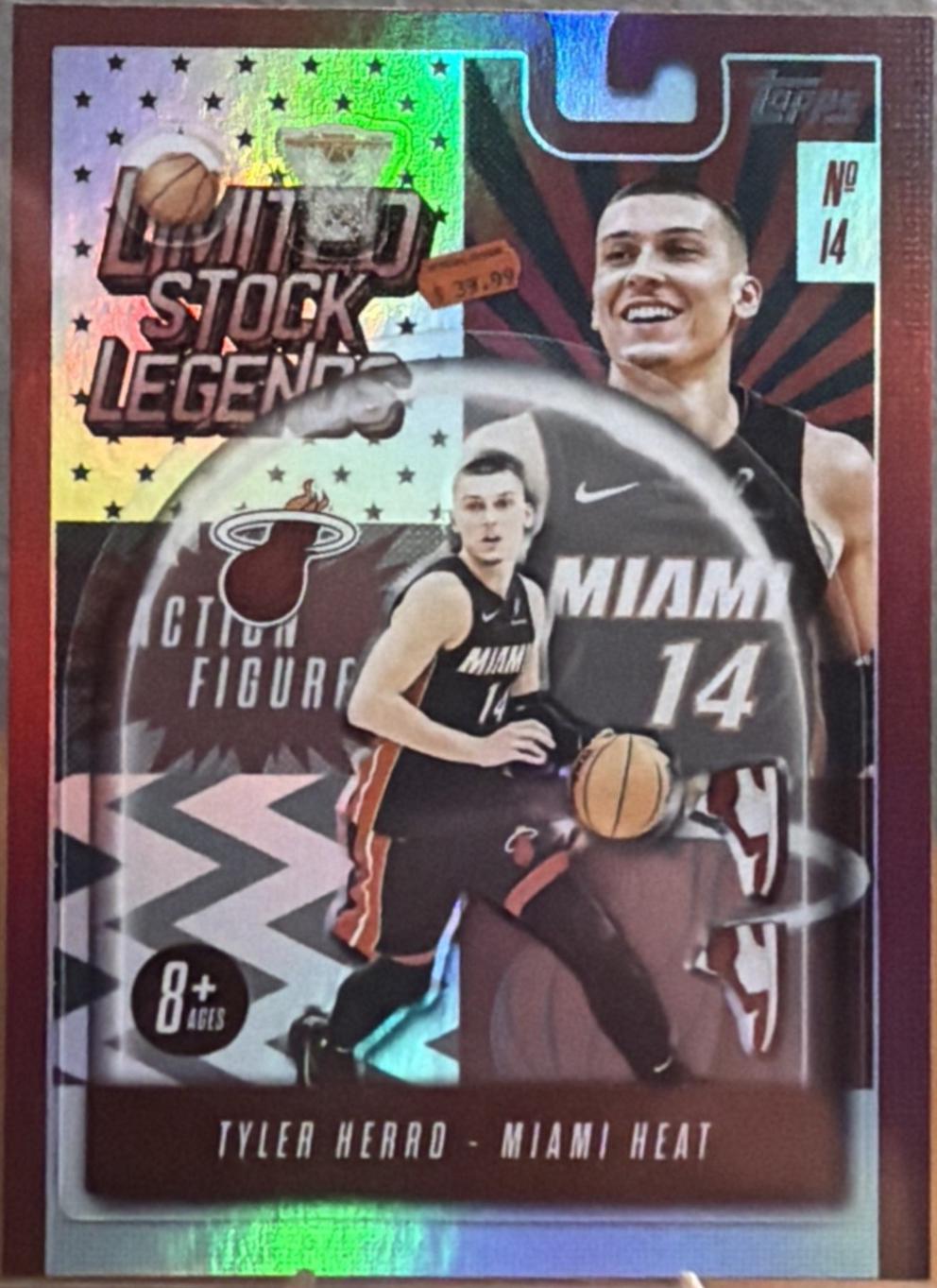 2025 Topps Limited Stock Legends Tyler Herro #LST-45 card
