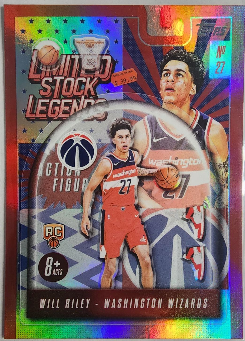 2025 Topps Limited Stock Legends Will Riley #LST-21 card
