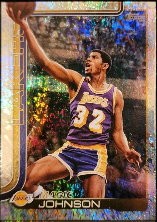 2025 Topps Magic Johnson [Holo Foil] #255 card