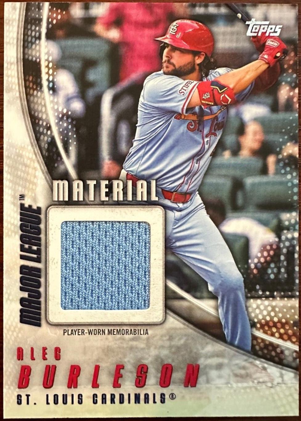 2025 Topps Major League Material Alec Burleson #MLM-AB card