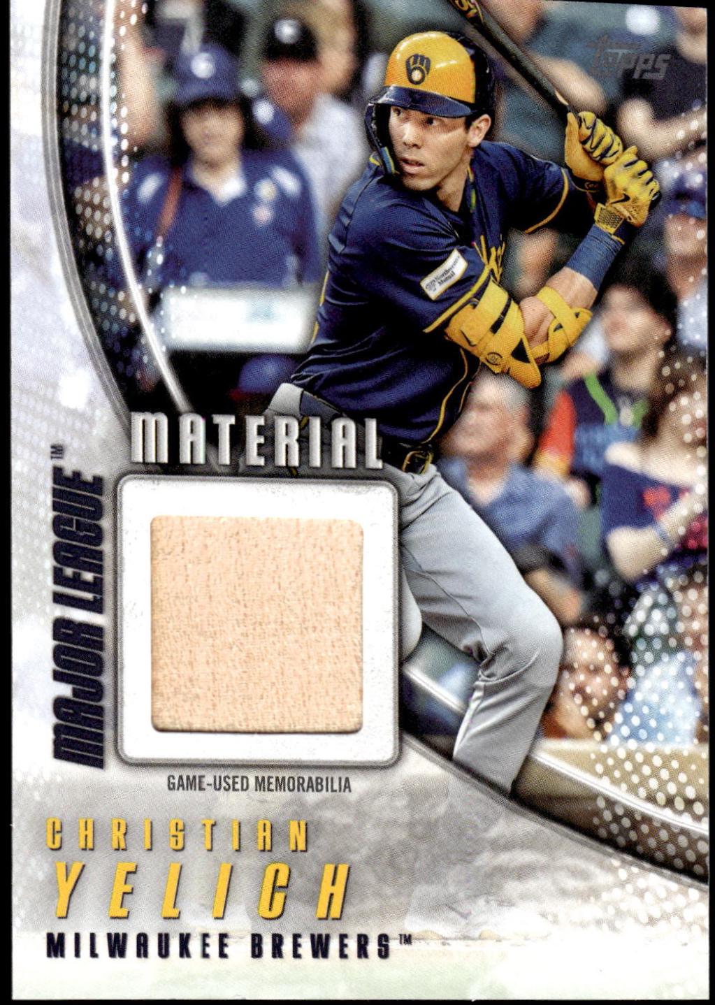 2025 Topps Major League Material Christian Yelich #MLM-CY card