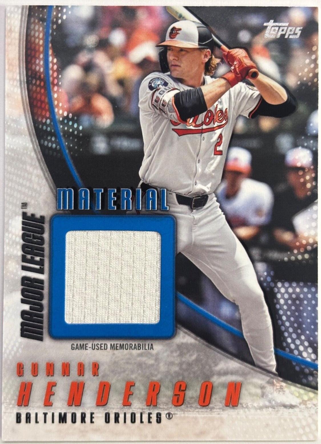 2025 Topps Major League Material Gunnar Henderson #MLM-GH card