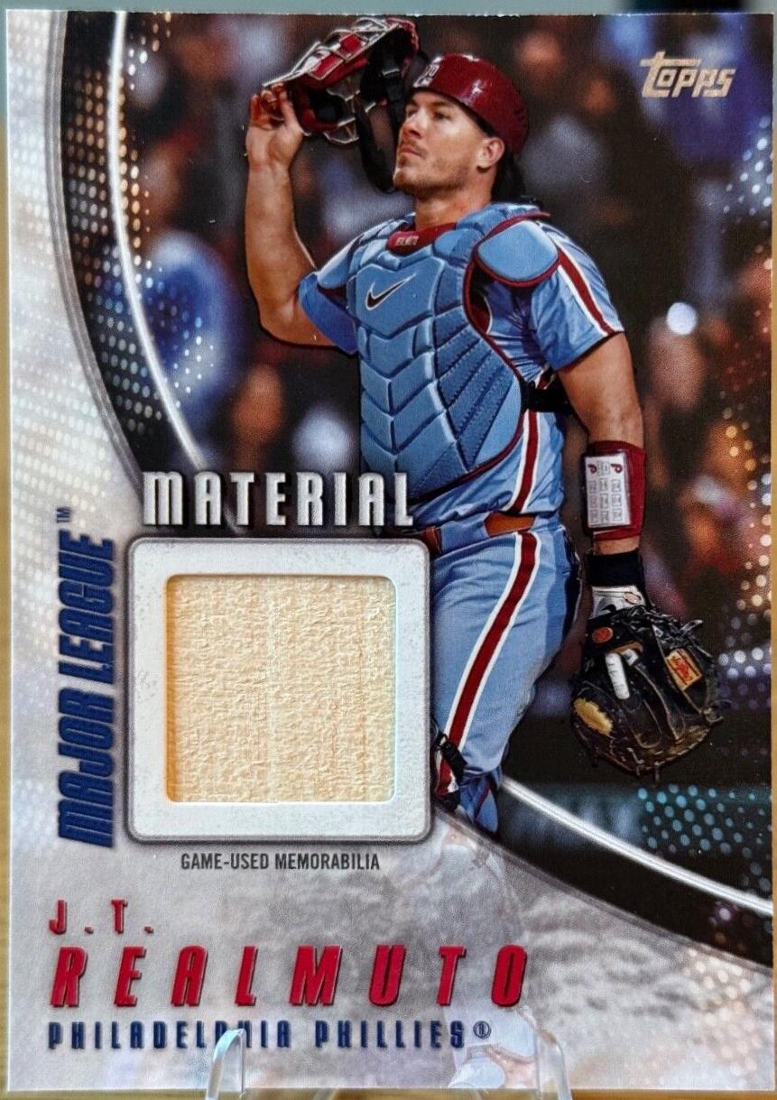 2025 Topps Major League Material J.T. Realmuto #MLM-JTR card