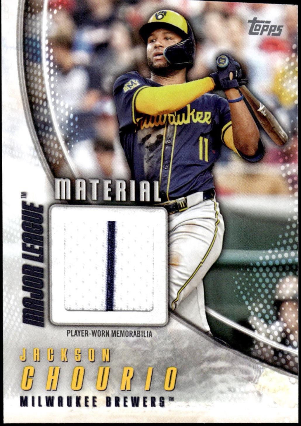 2025 Topps Major League Material Jackson Chourio #MLM-JC card