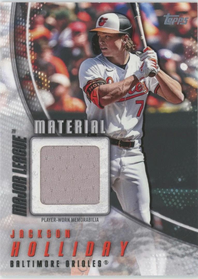 2025 Topps Major League Material Jackson Holliday #MLM2-JH card