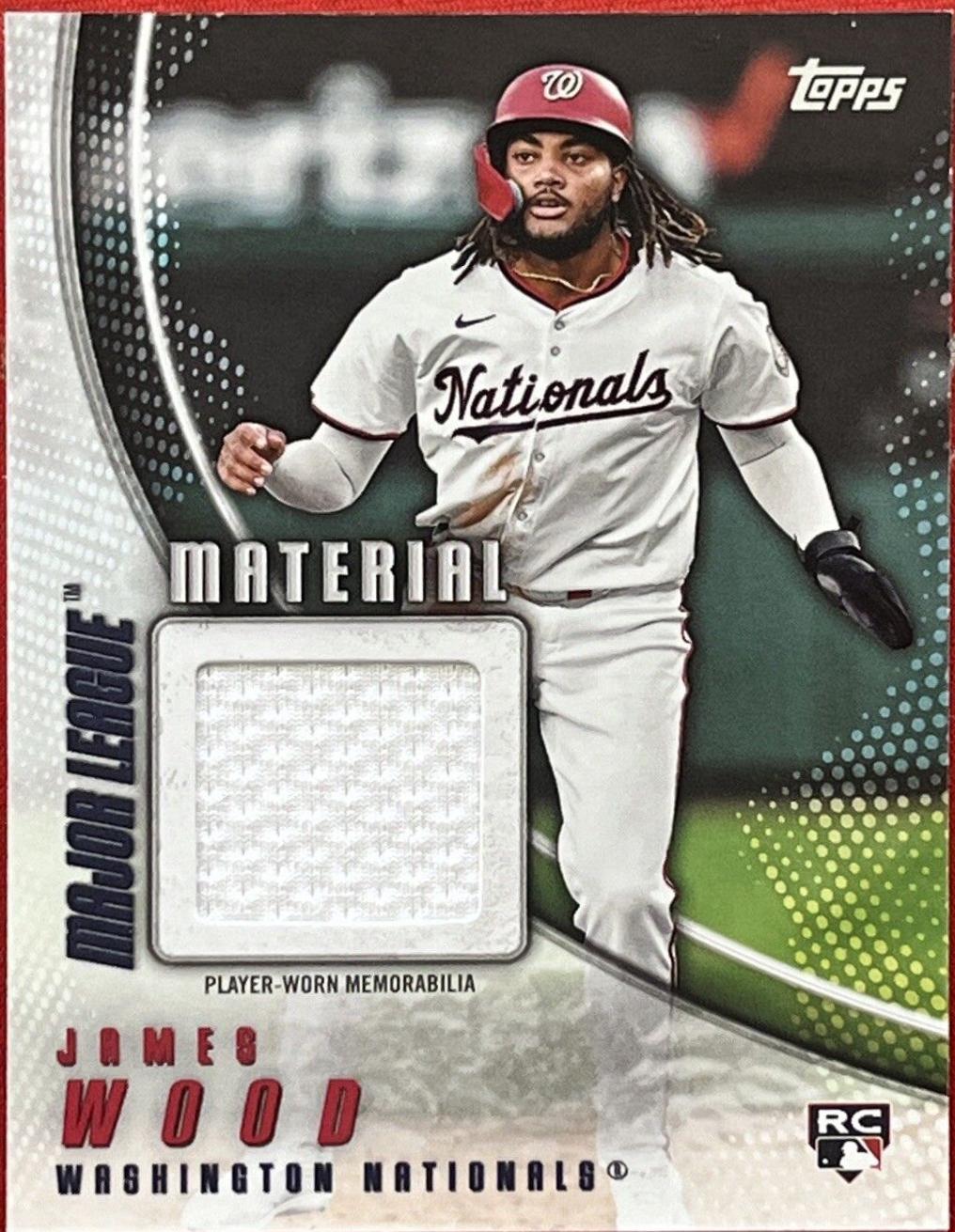 2025 Topps Major League Material James Wood #MLM-JWO card