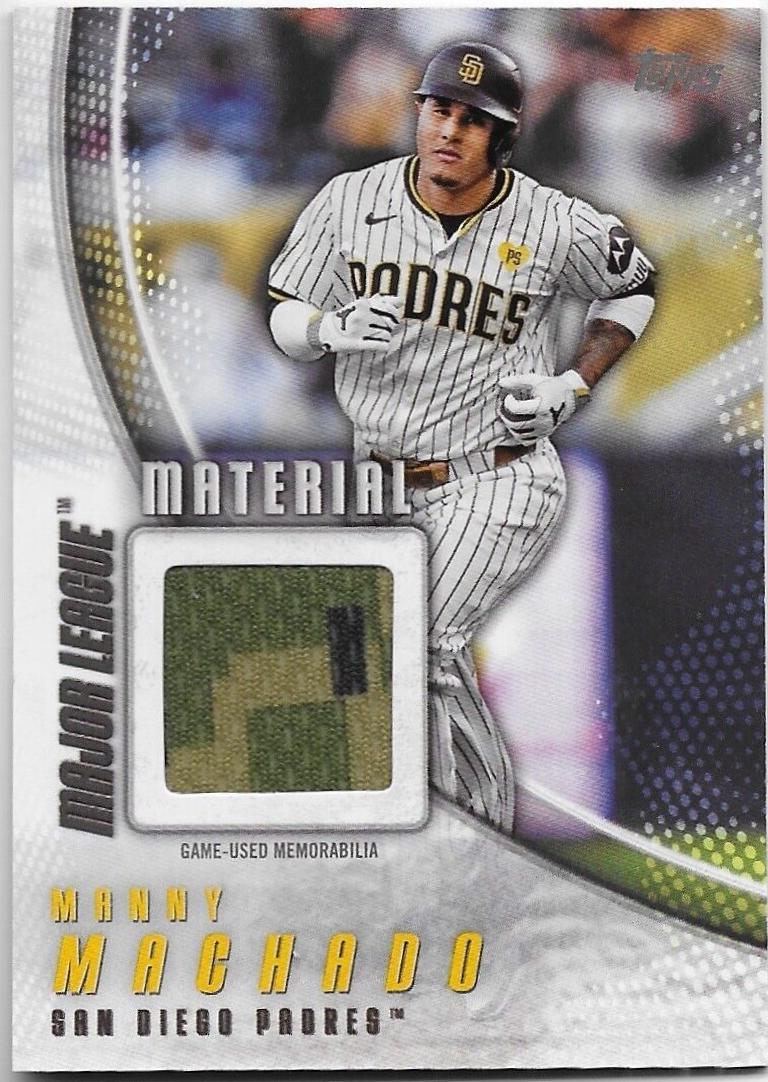 2025 Topps Major League Material Manny Machado #MLM-MMA card