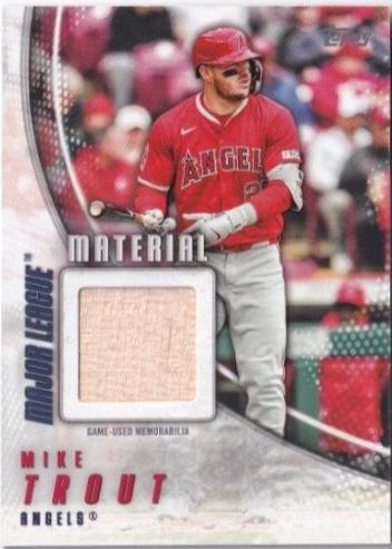 2025 Topps Major League Material Mike Trout #MLM-MT card