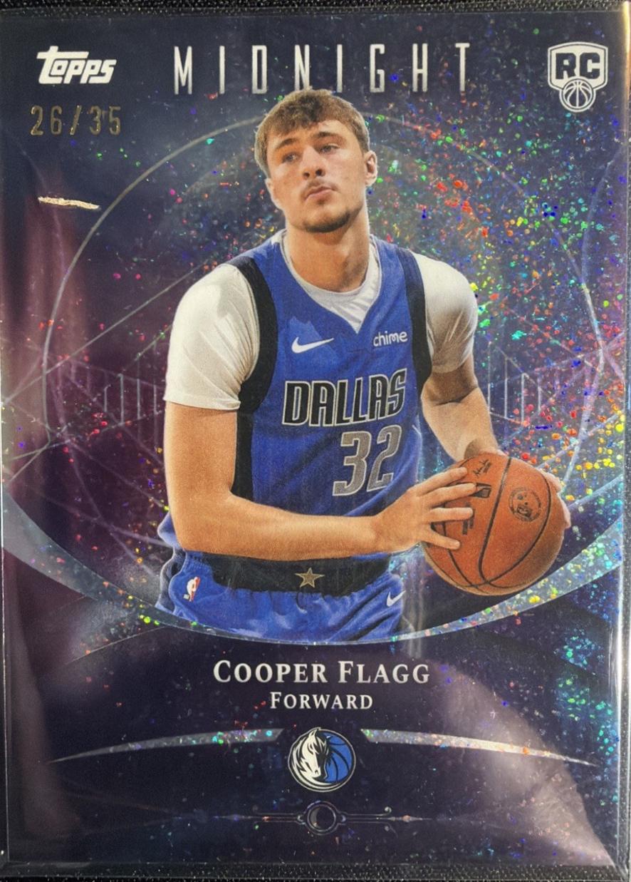 2025 Topps Midnight Cooper Flagg [Winter Solstice] #61 card