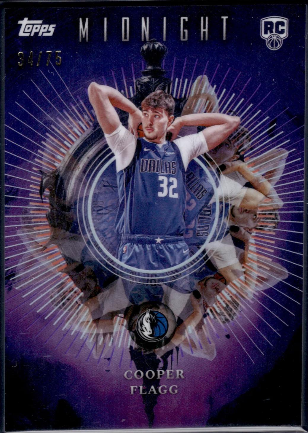2025 Topps Midnight Insomnia Cooper Flagg [Dusk] #IN-16 card