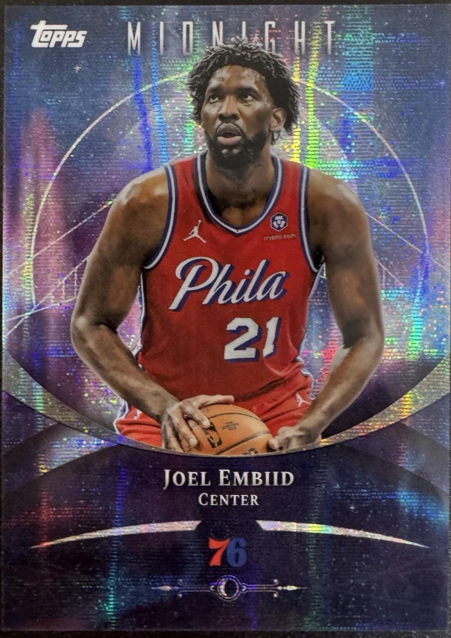 2025 Topps Midnight Joel Embiid #7 card