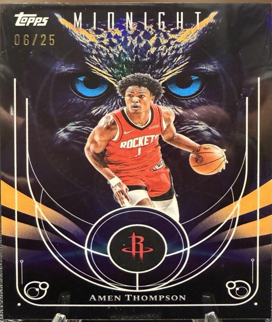 2025 Topps Midnight Night Owls Amen Thompson #NO-12 card