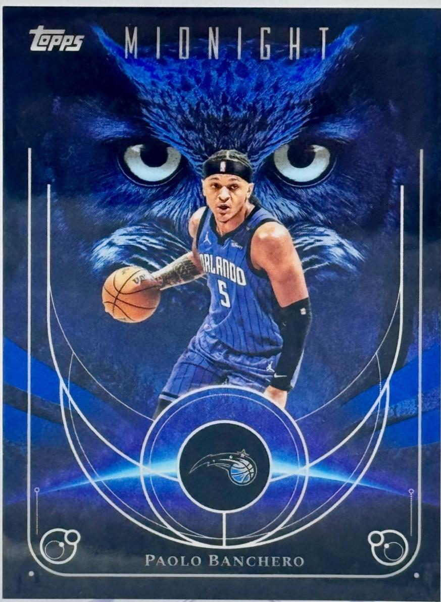 2025 Topps Midnight Night Owls Paolo Banchero #NO-5 card