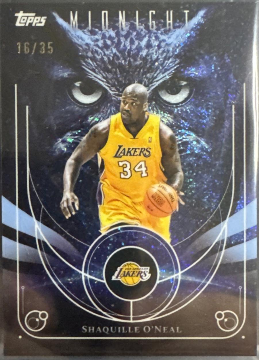 2025 Topps Midnight Night Owls Shaquille O'Neal #NO-14 card