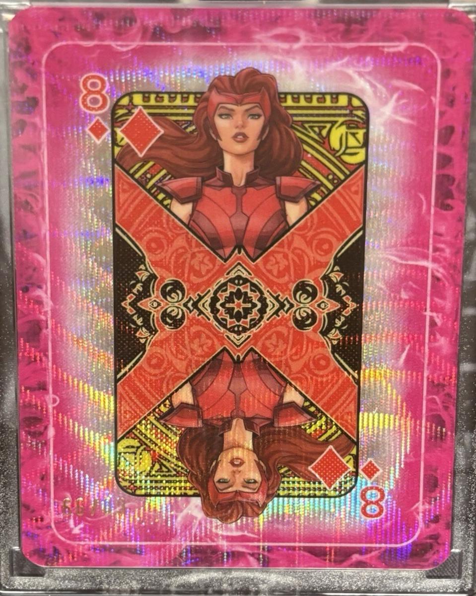2025 Topps Mint Gambit's Deck Scarlet Witch 8 Diamonds #D-8 card