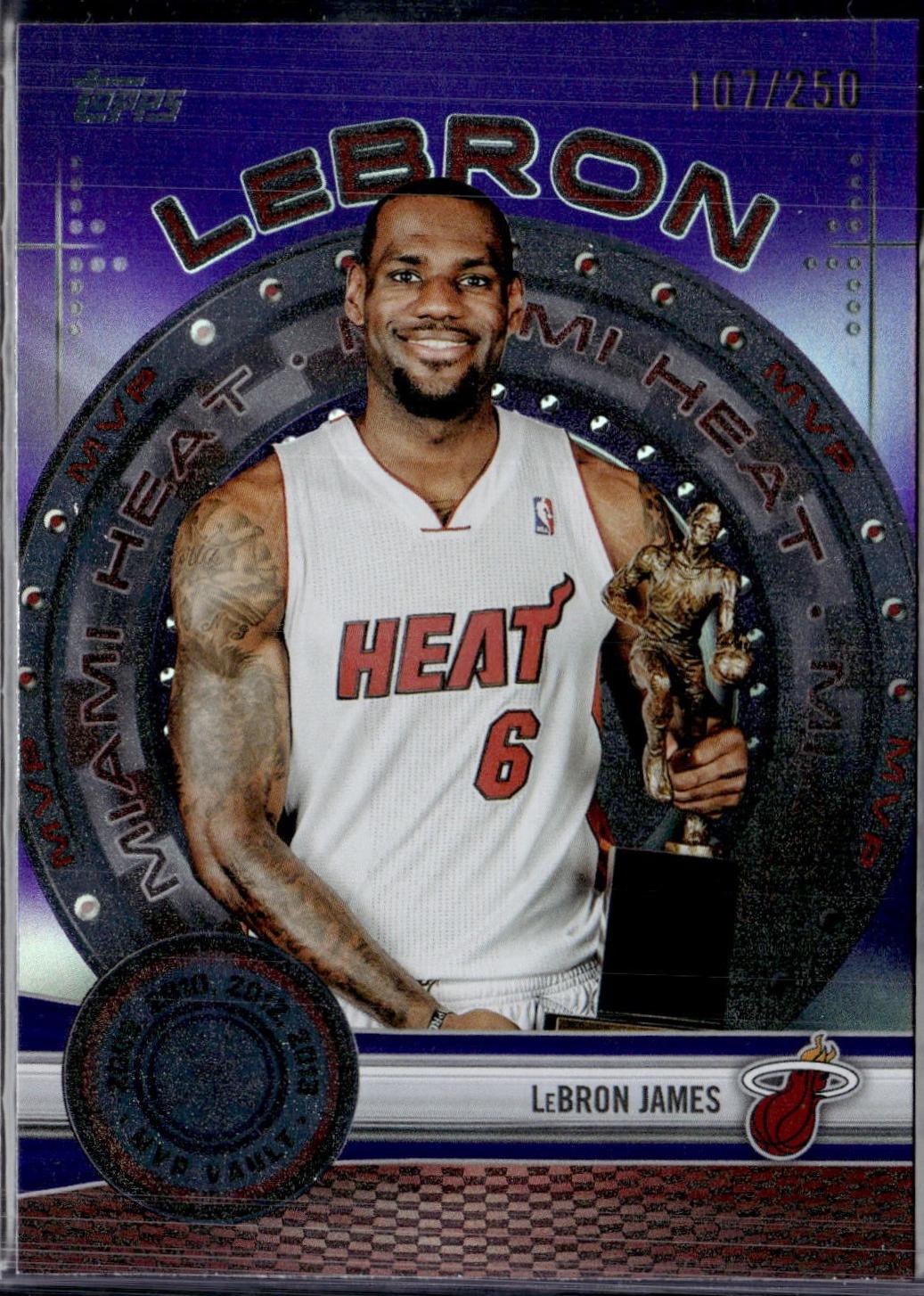 2025 Topps MVP Vault LeBron James [Purple Rainbow] #MVP-8 card