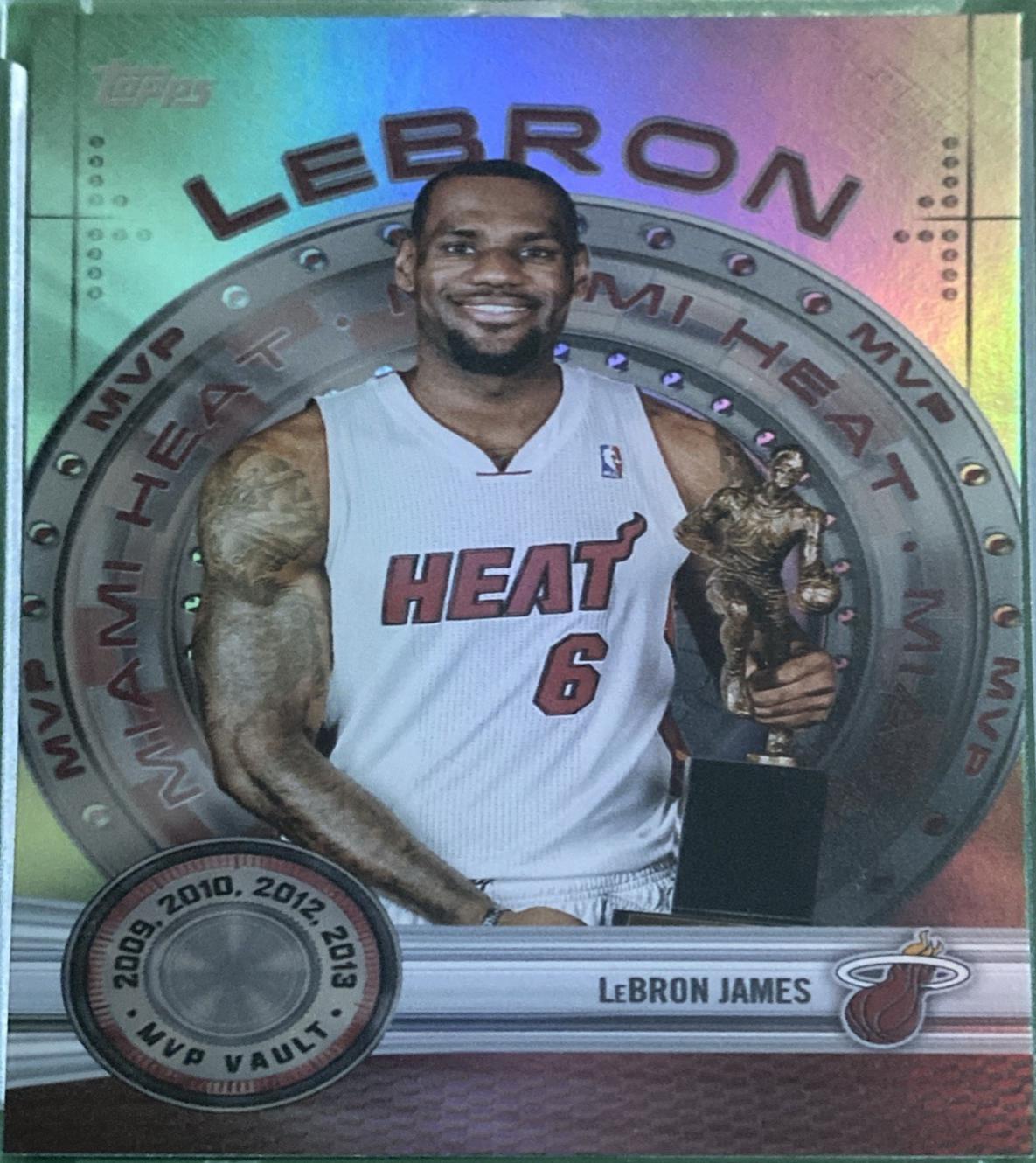 2025 Topps MVP Vault LeBron James [Rainbow] #MVP-8 card