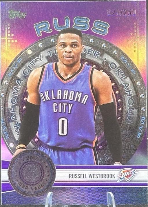 2025 Topps MVP Vault Russell Westbrook [Purple Rainbow] #MVP-5 card