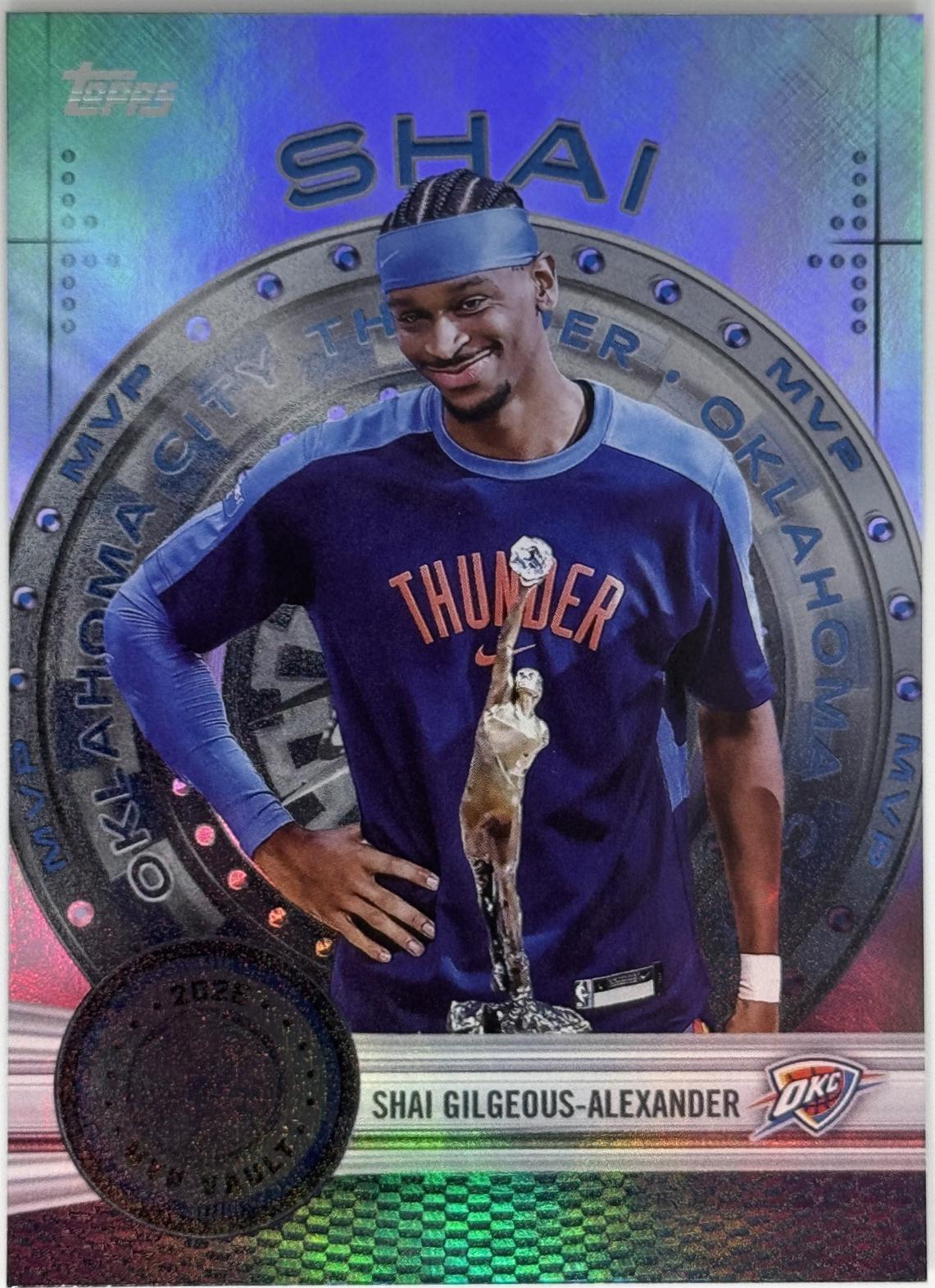 2025 Topps MVP Vault Shai Gilgeous-Alexander [Rainbow] #MVP-2 card