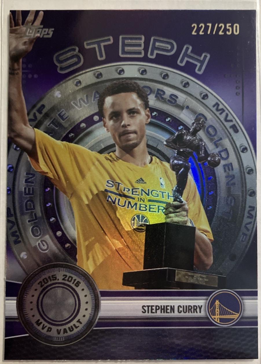 2025 Topps MVP Vault Stephen Curry [Purple Rainbow] #MVP-6 card