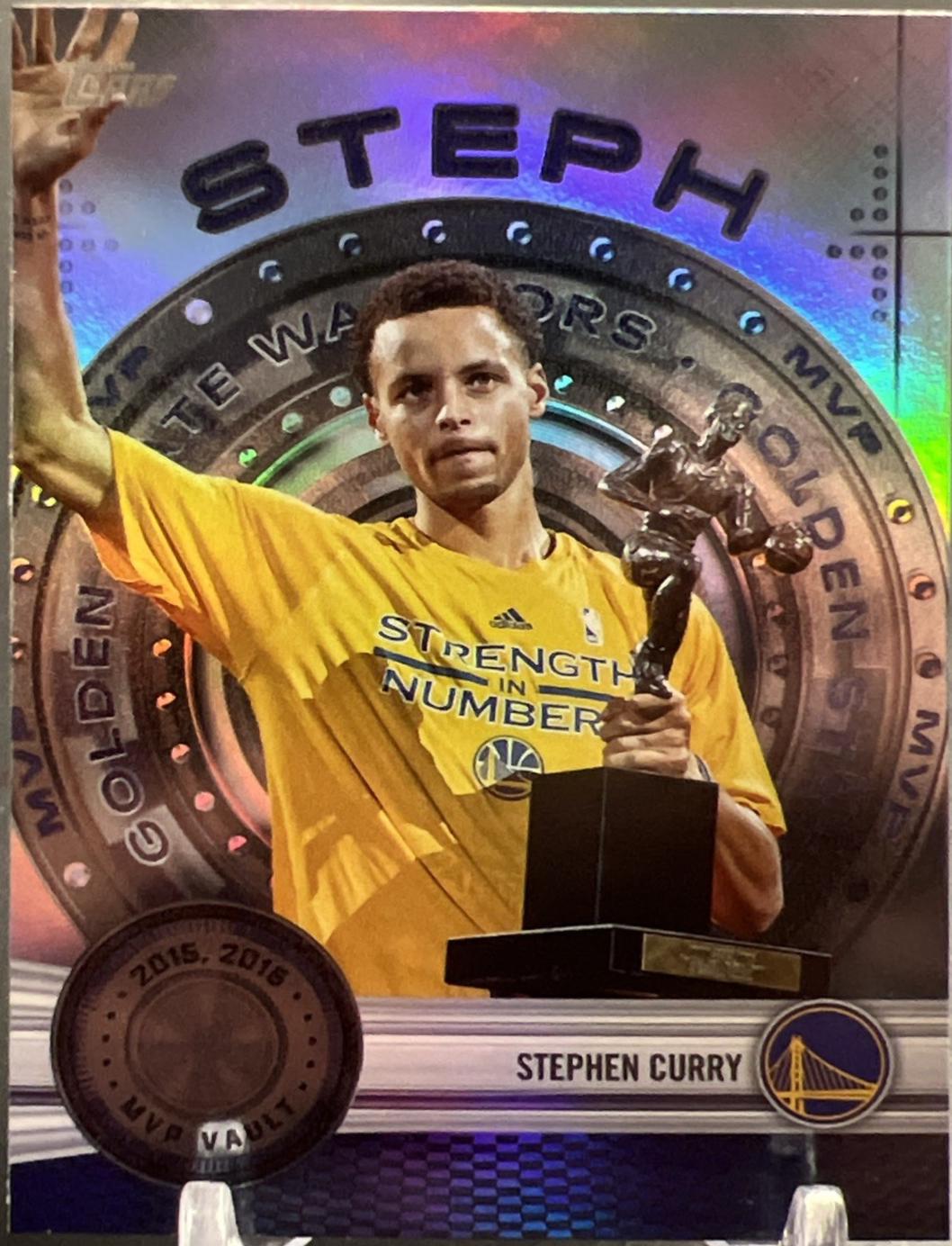 2025 Topps MVP Vault Stephen Curry [Rainbow] #MVP-6 card