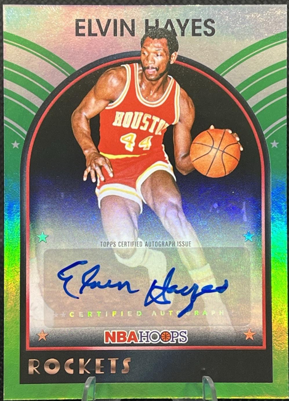 2025 Topps NBA Hoops 1989 Signature Elvin Hayes [Green Hoops] #89S-EH card
