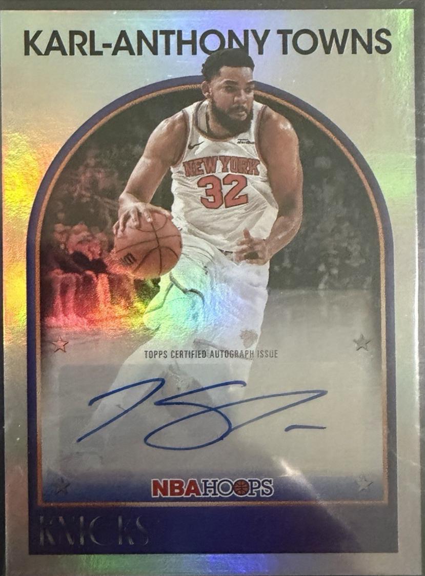 2025 Topps NBA Hoops 1989 Signature Karl-Anthony Towns #89S-KT card