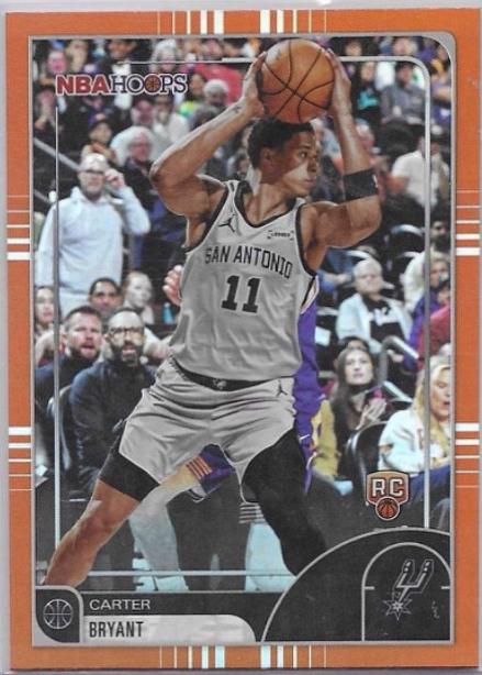 2025 Topps NBA Hoops Carter Bryant [Orange Hoops] #181 card
