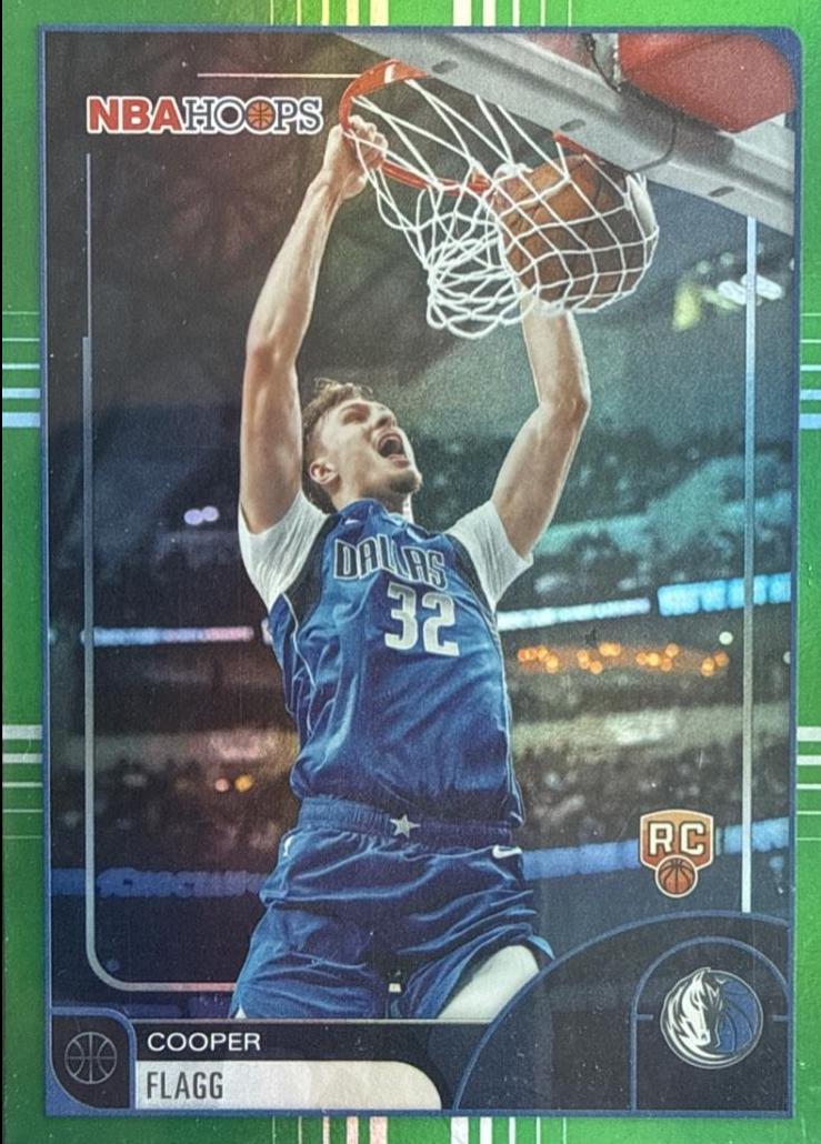 2025 Topps NBA Hoops Cooper Flagg [Green Hoops] #35 card