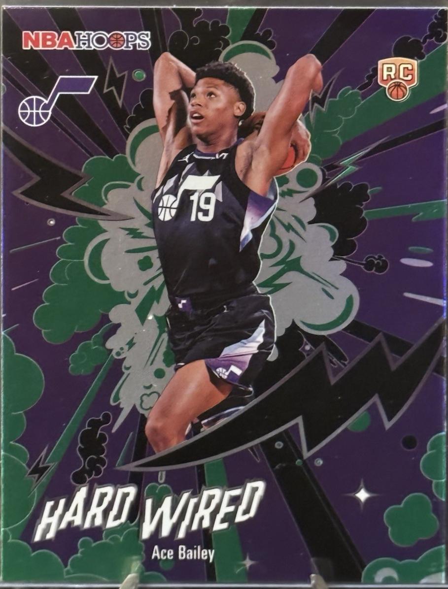 2025 Topps NBA Hoops Hardwired Ace Bailey [Green] #HW-25 card