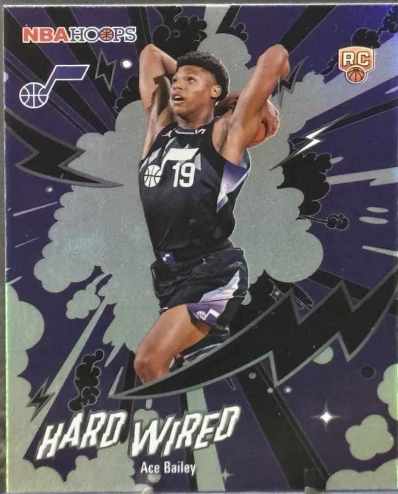 2025 Topps NBA Hoops Hardwired Ace Bailey #HW-25 card