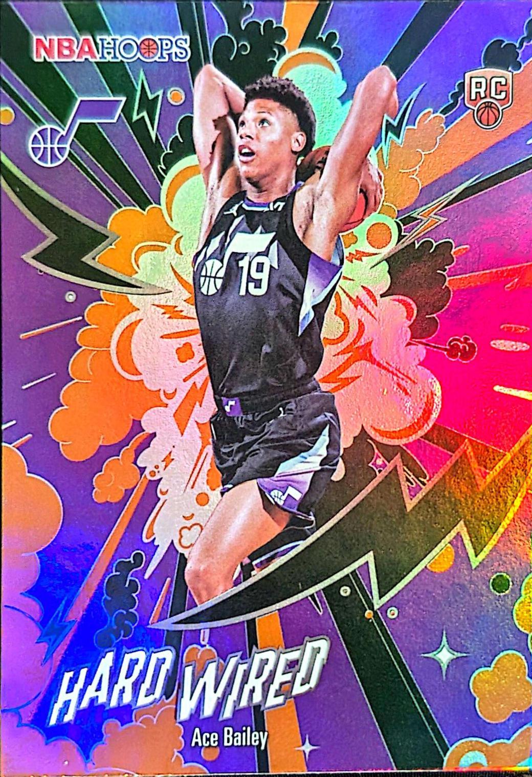 2025 Topps NBA Hoops Hardwired Ace Bailey [Orange] #HW-25 card