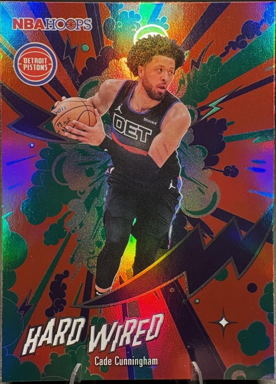 2025 Topps NBA Hoops Hardwired Cade Cunningham [Green] #HW-12 card
