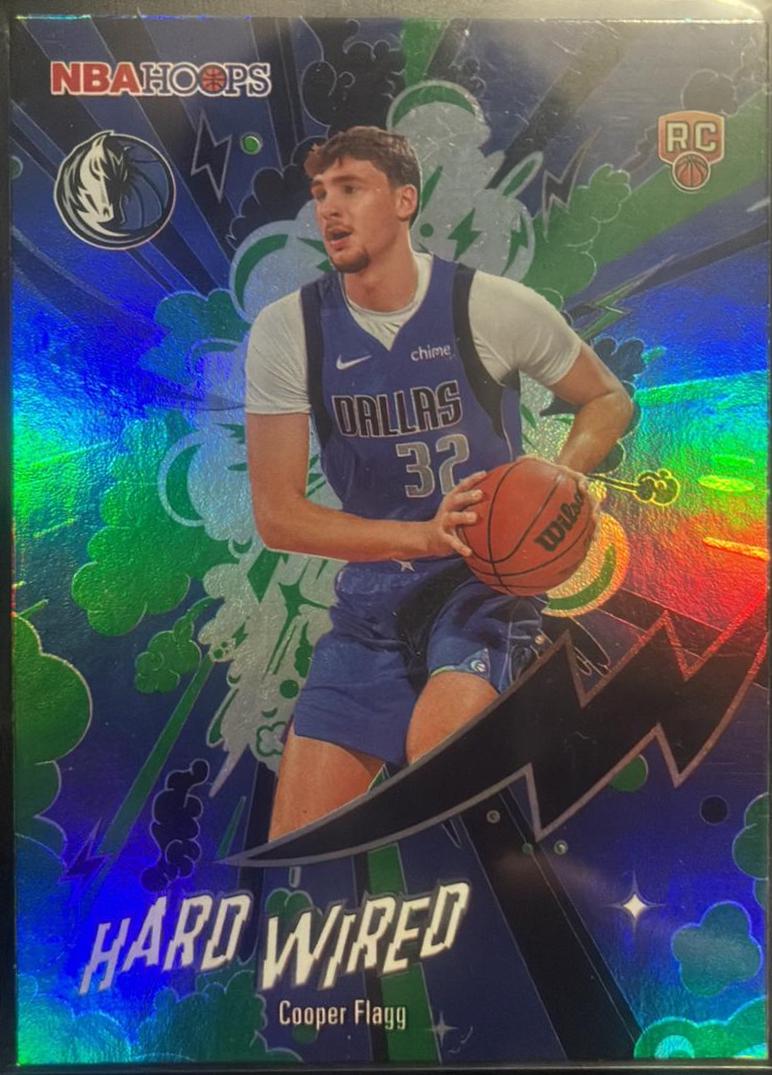 2025 Topps NBA Hoops Hardwired Cooper Flagg [Green] #HW-21 card