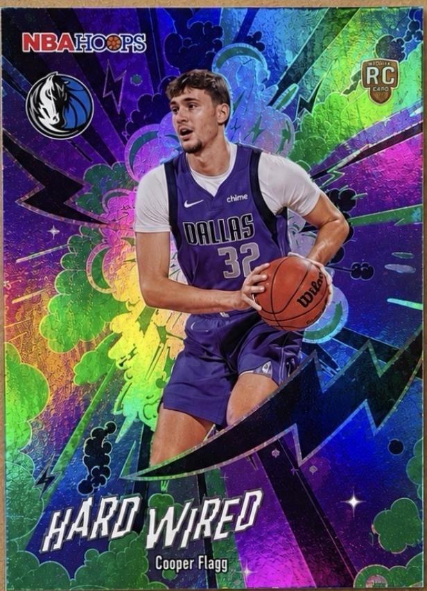 2025 Topps NBA Hoops Hardwired Cooper Flagg [Light Burst] #HW-21 card