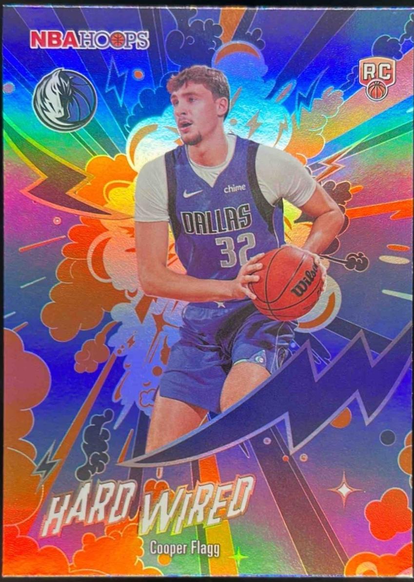 2025 Topps NBA Hoops Hardwired Cooper Flagg [Orange] #HW-21 card