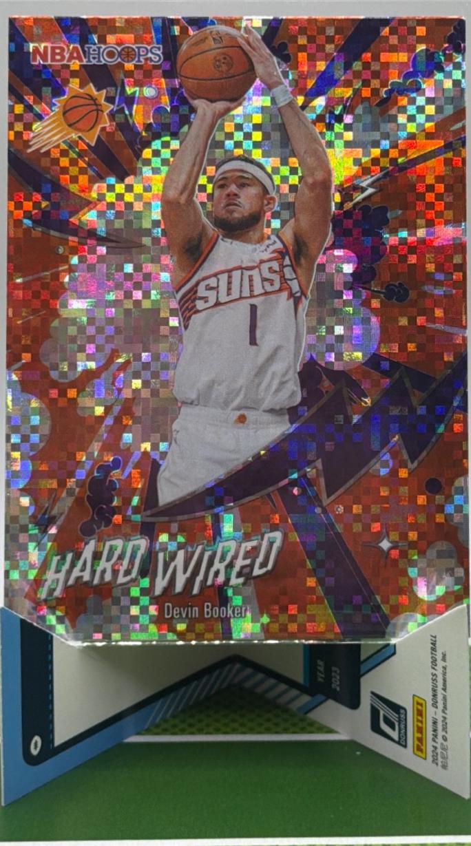 2025 Topps NBA Hoops Hardwired Devin Booker [Light Burst] #HW-15 card