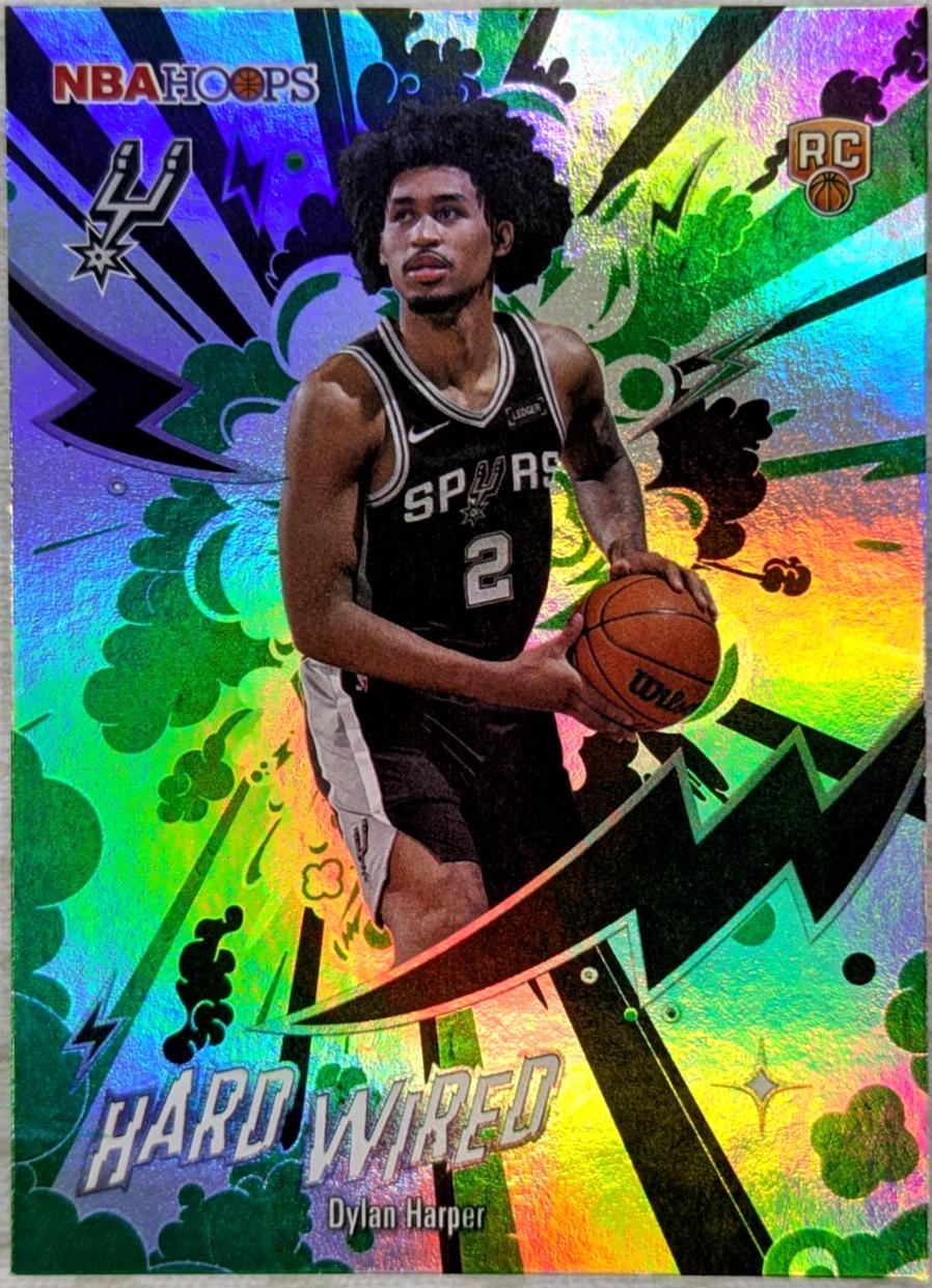 2025 Topps NBA Hoops Hardwired Dylan Harper [Green] #HW-22 card