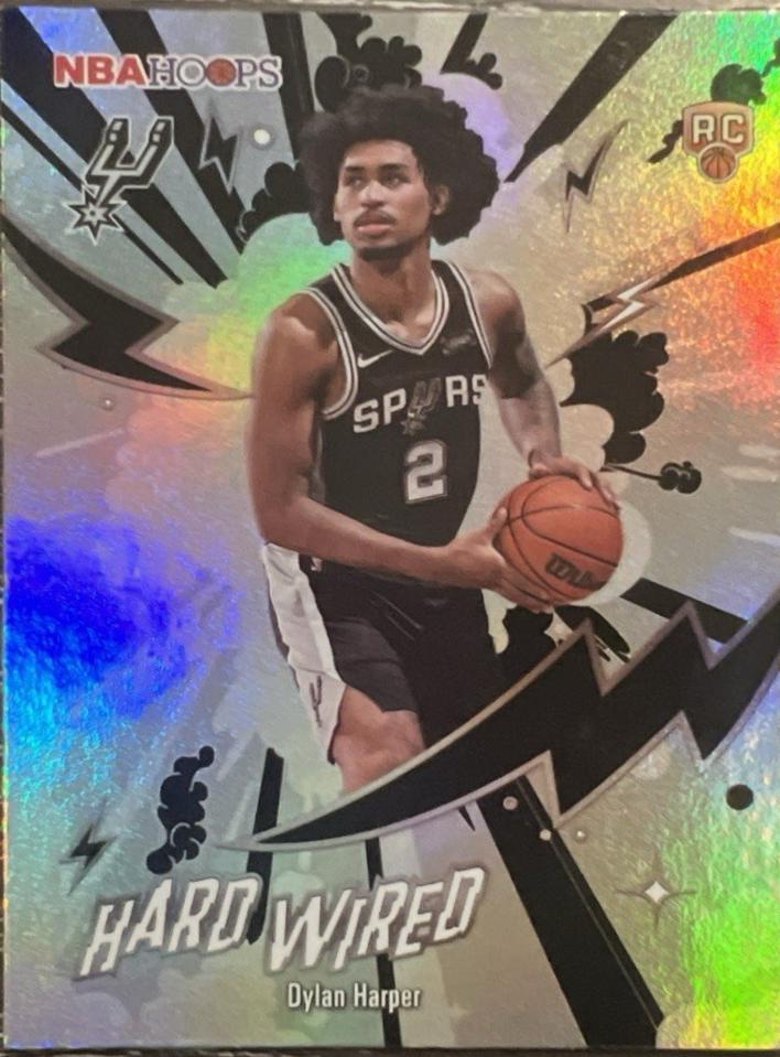 2025 Topps NBA Hoops Hardwired Dylan Harper #HW-22 card