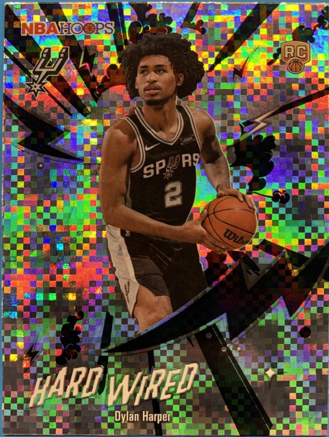 2025 Topps NBA Hoops Hardwired Dylan Harper [Light Burst] #HW-22 card