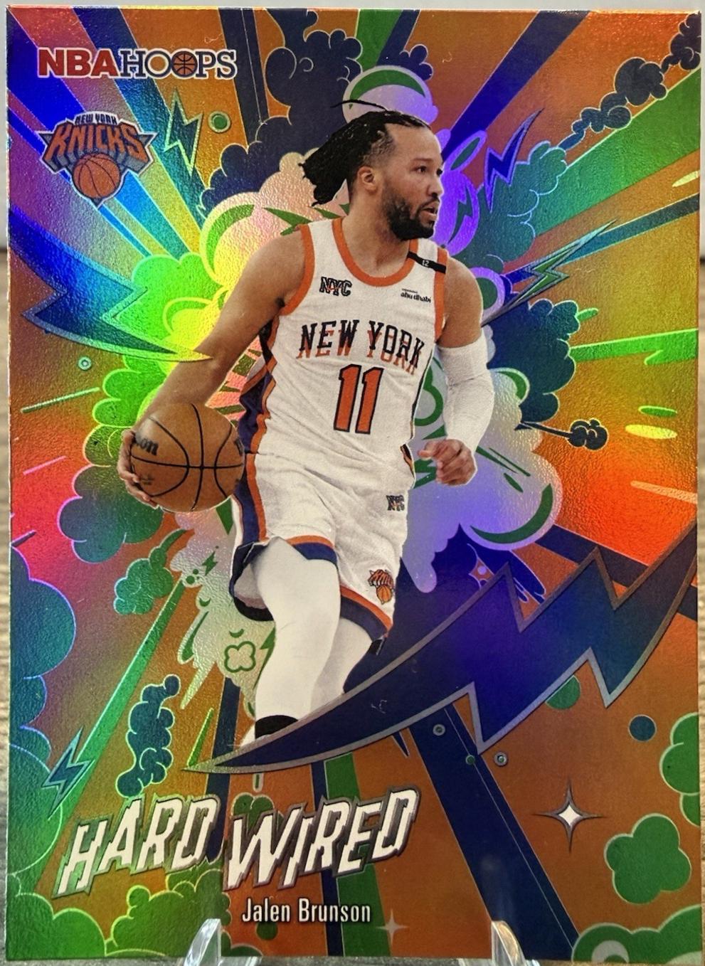 2025 Topps NBA Hoops Hardwired Jalen Brunson [Orange] #HW-5 card