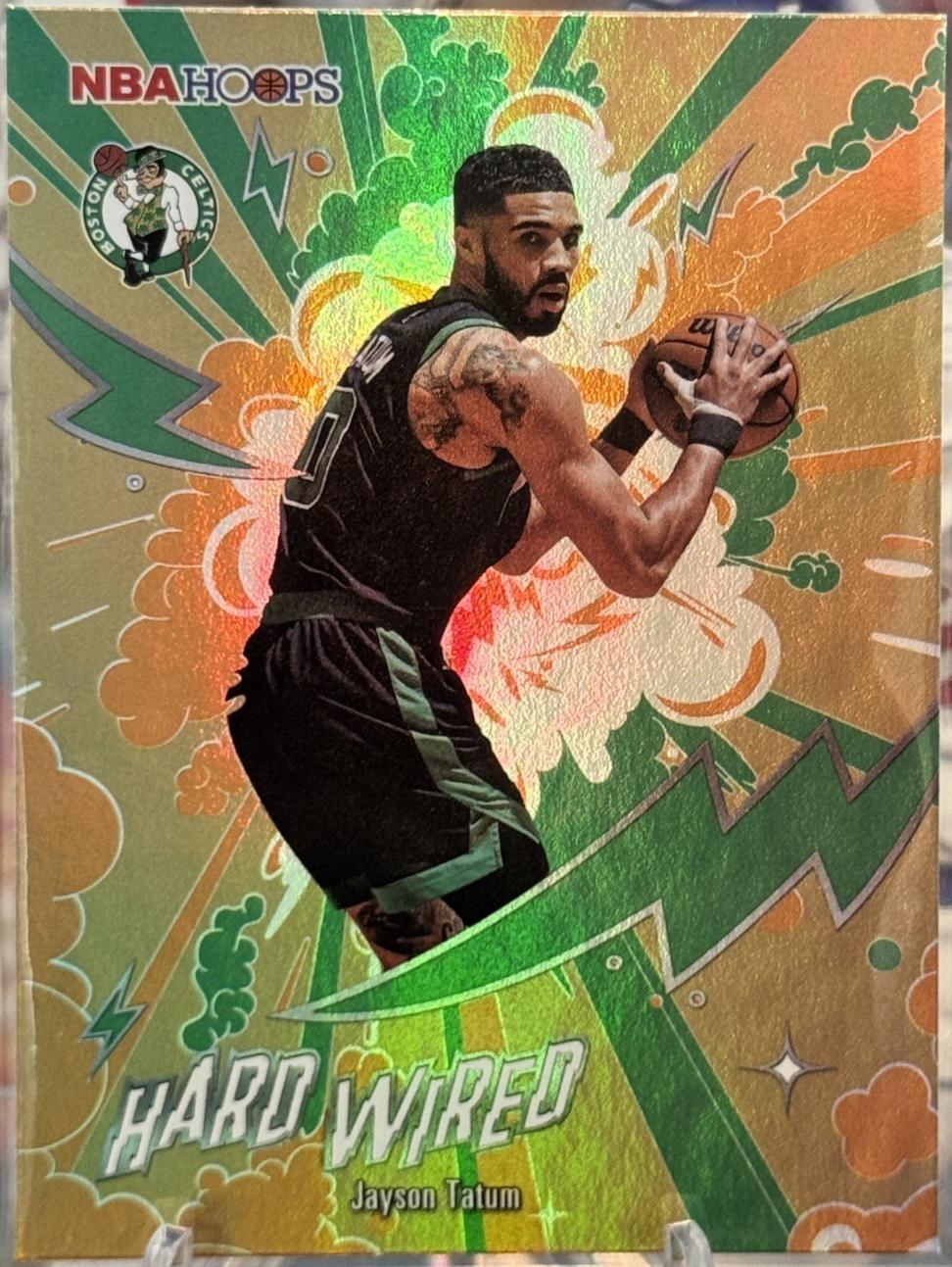 2025 Topps NBA Hoops Hardwired Jayson Tatum [Orange] #HW-14 card