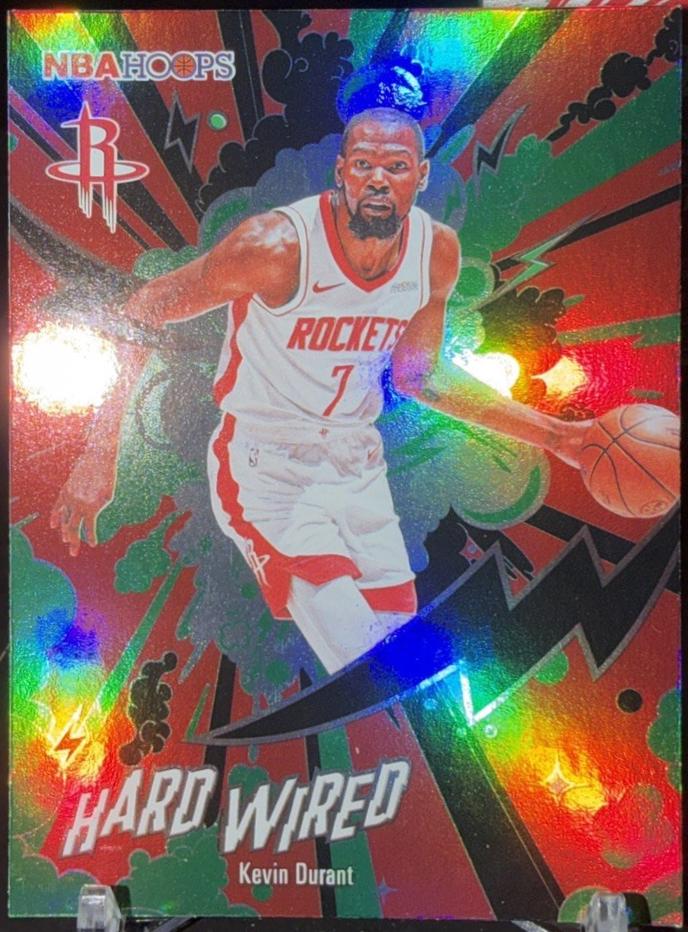 2025 Topps NBA Hoops Hardwired Kevin Durant [Green] #HW-7 card